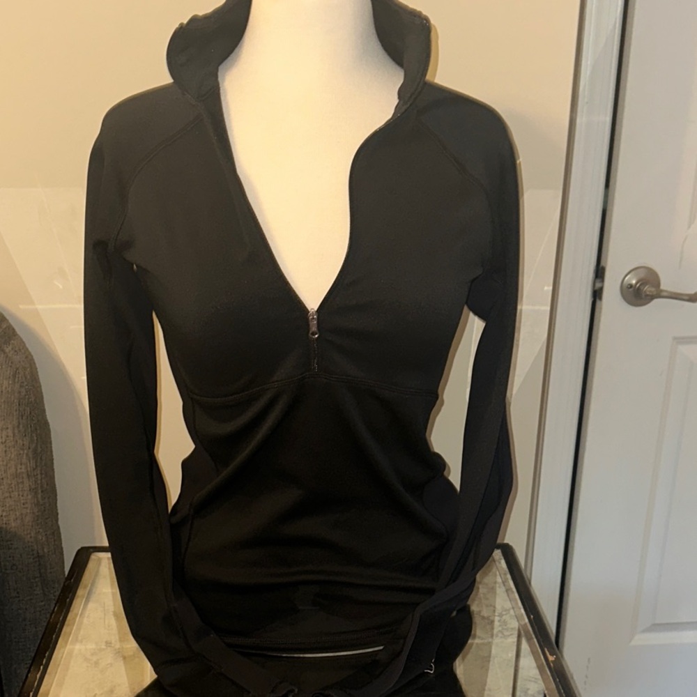 Calia 1/4 zip Black Women's Top